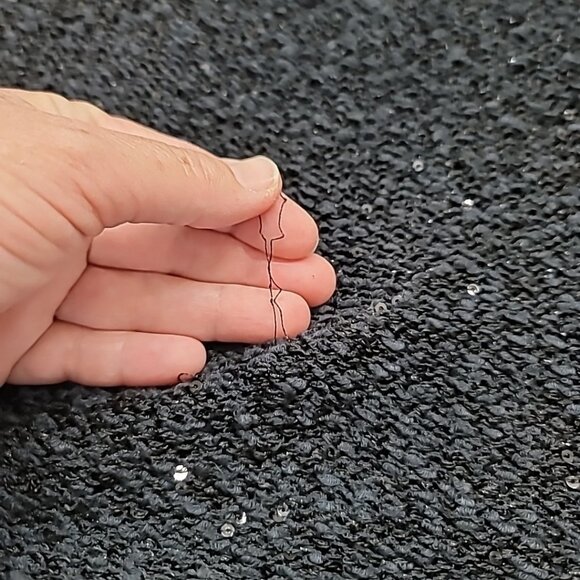 Zara Knit Womens Sequin Wrap Cardigan Size M Navy Sparkle Sweater Universal READ - Picture 11 of 16